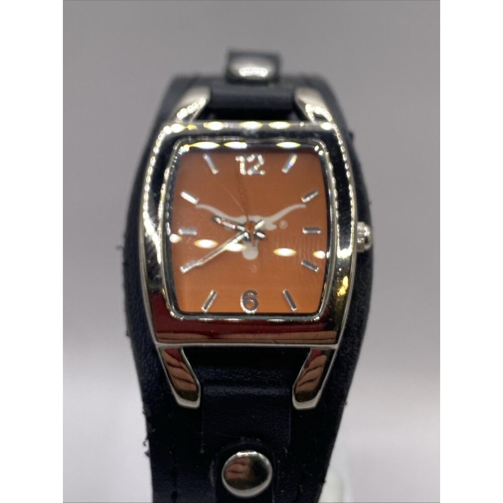 Texas Longhorns Womens Watch Black Band New Battery Works
